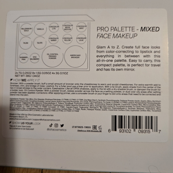 OFRA PRO PALETTE MIXED FACE MAKEUP Beauty Full Face Boho Festival Casual Makeup - Picture 4 of 9